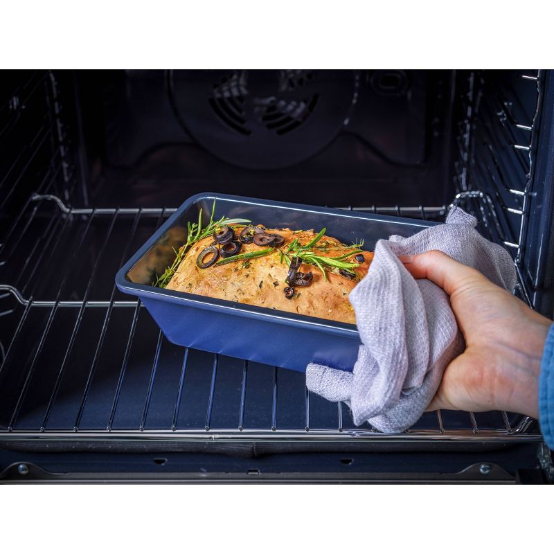 Fat Daddio's BP-SET Anodized Aluminum Bread Pan 2 Piece Set, 7.75 x 3.75 Inches