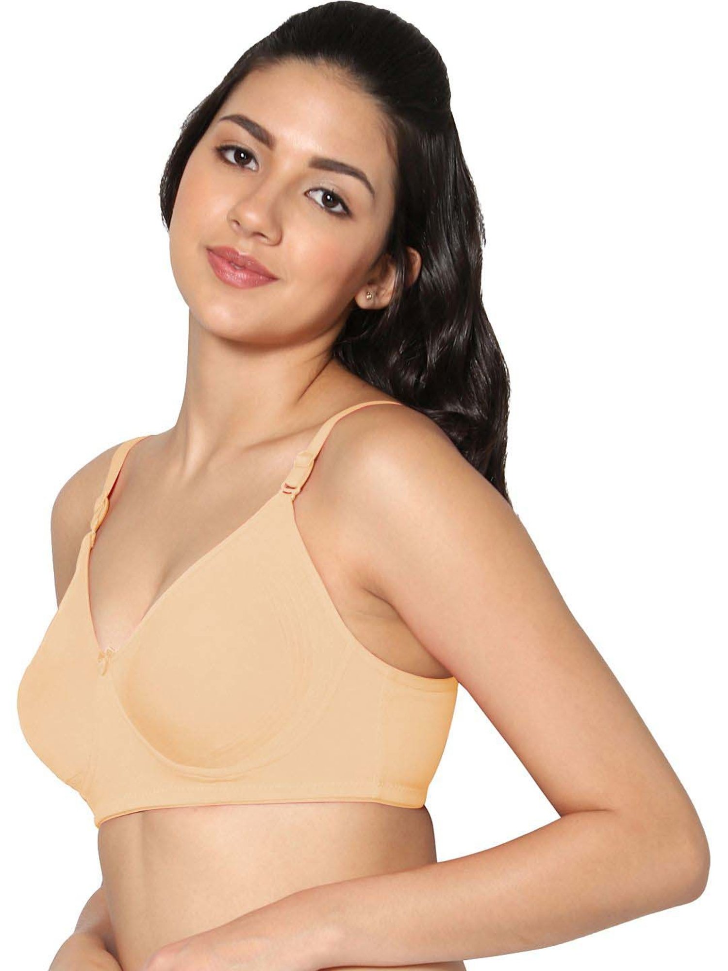 IN CARE Beige Cotton T-Shirt Bra