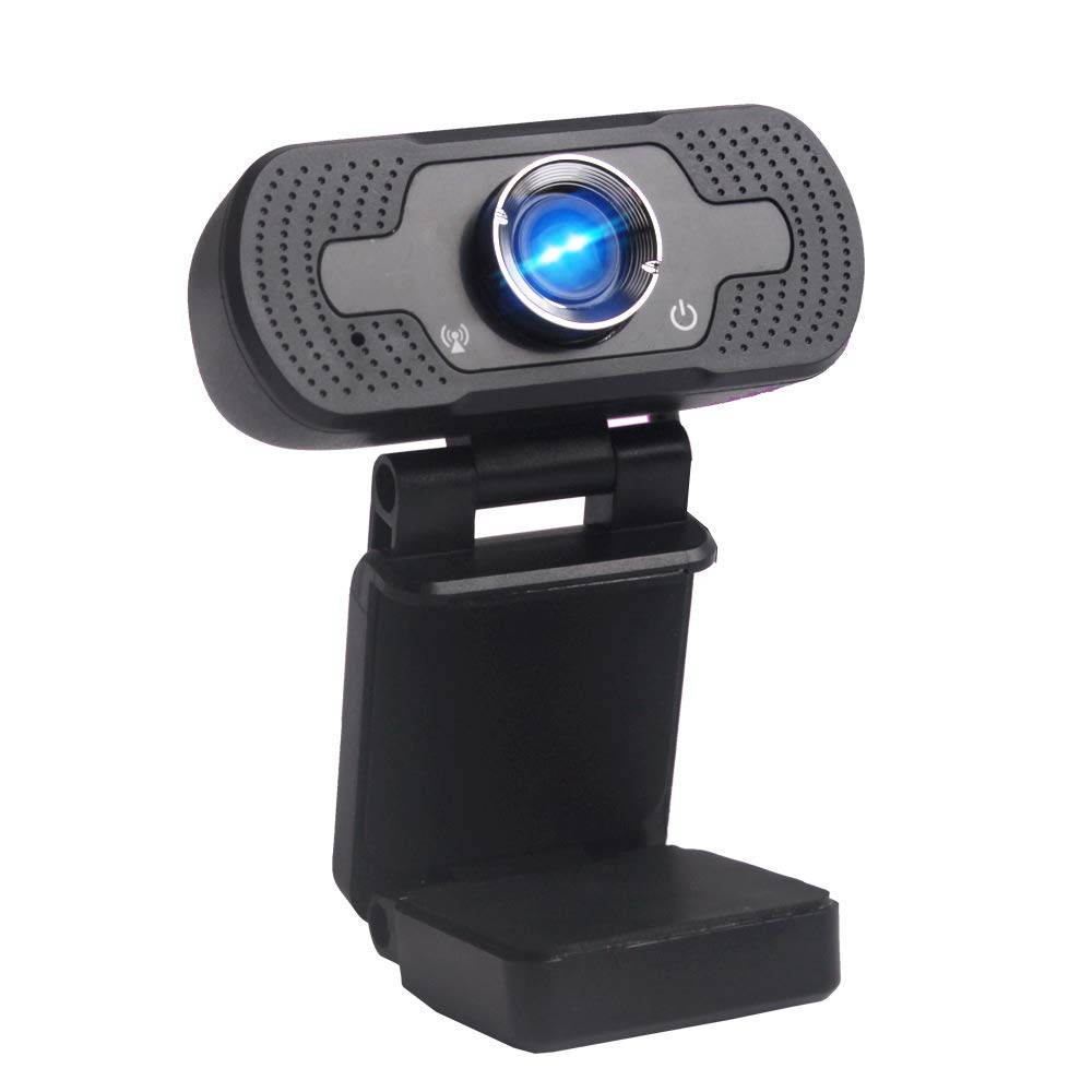 1080P Webcam with Microphone, HD Webcam Computer Web Camera with USB Plug for Video Calling Conferencing Online Teaching Live Streaming