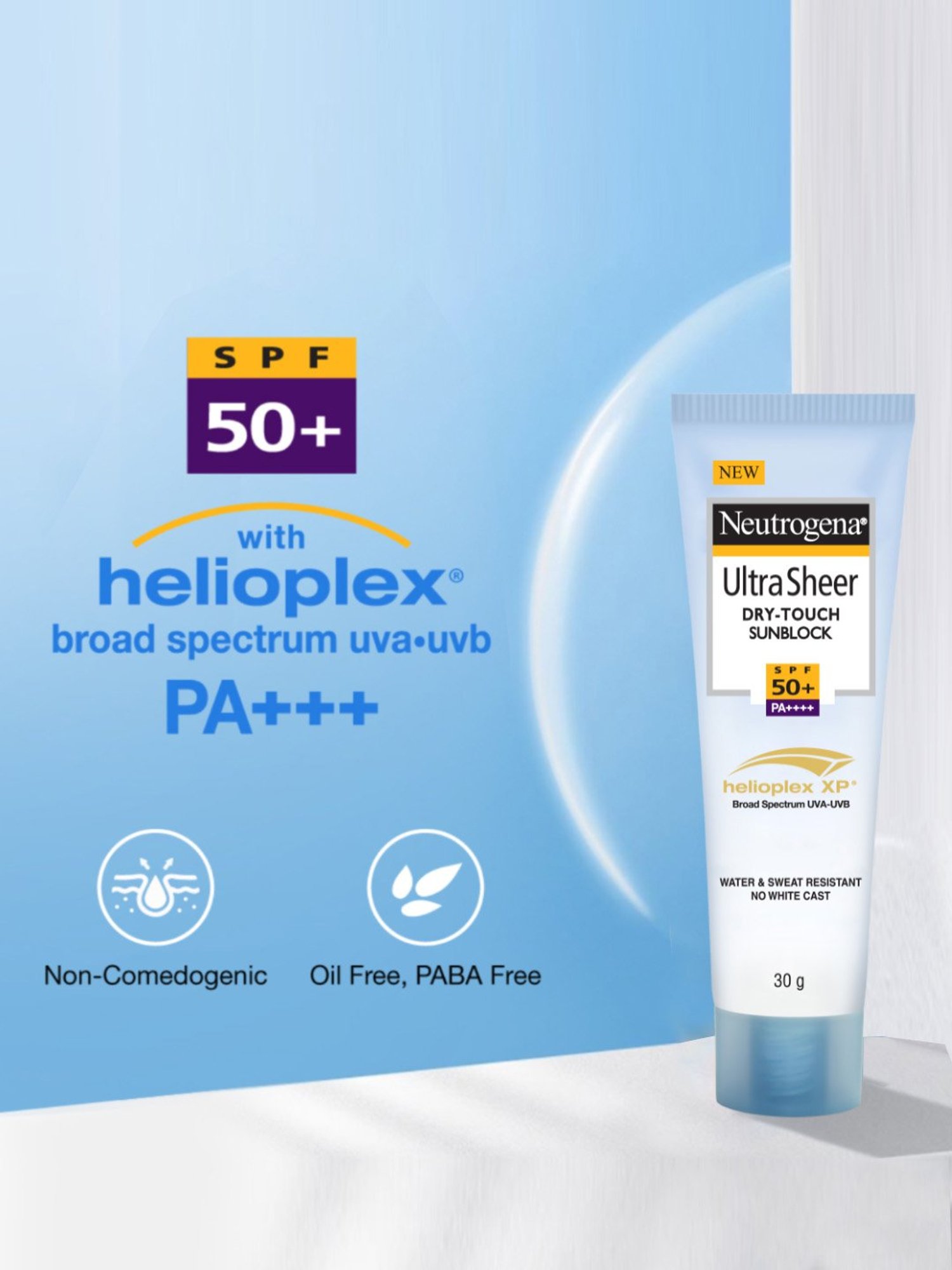Neutrogena Ultra Sheer Dry-Touch Sunblock SPF 50+ PA++++ - 80 gm