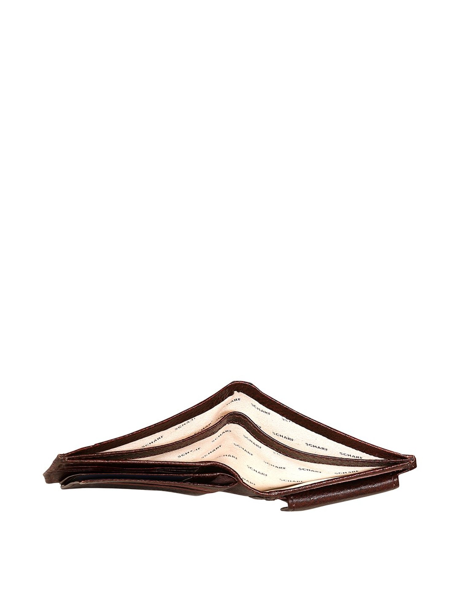 Scharf Andrew Dark Brown Formal Leather Rfid Bi-Fold Wallet for Men