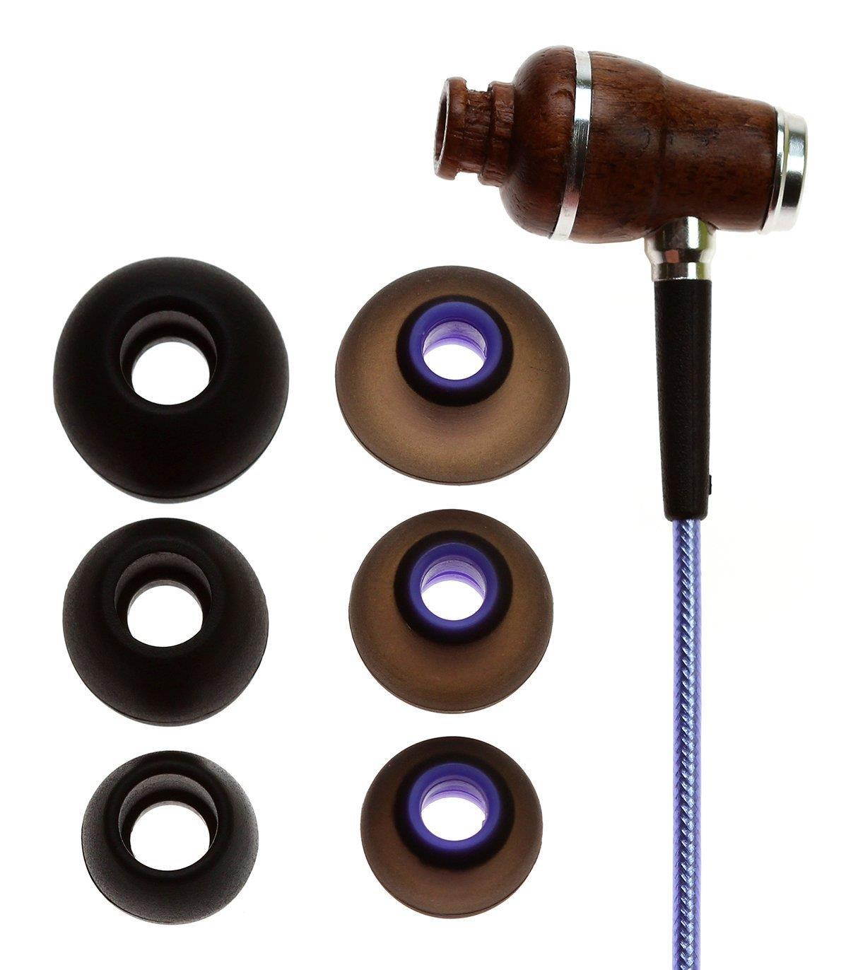 Symphonized NRG 2.0 Earbuds with Microphone, Noise Isolating Headphones Earbuds Heavy Deep Bass Earphones Ear Buds, in Ear Headphones for iPhone Android Phone iPad Tablet Laptop and (Metallic Purple)