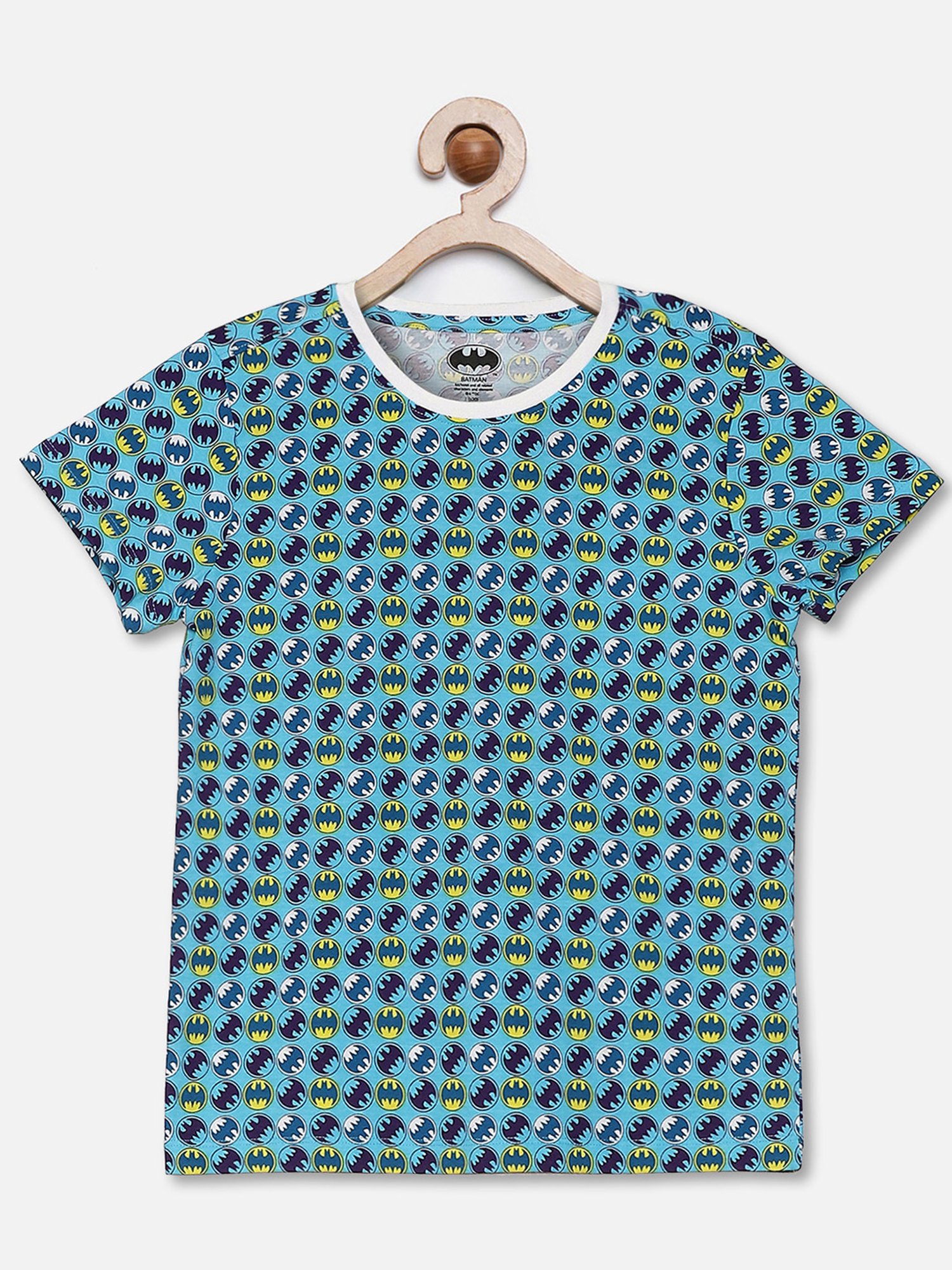 Kidsville Kids Blue Printed T-Shirt with Shorts