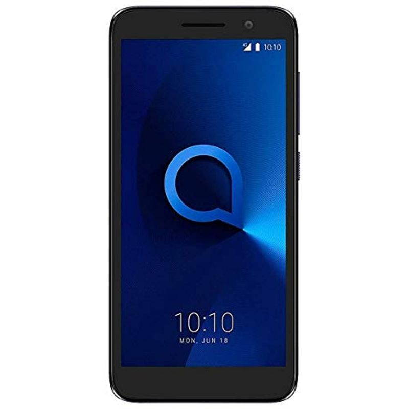 Alcatel 1 (16GB) 5.0" Full View Display, Removable Battery, FM Radio, Dual SIM GSM Unlocked US  and  Global 4G LTE International Version 5033E (Bluish Black) (5033E)