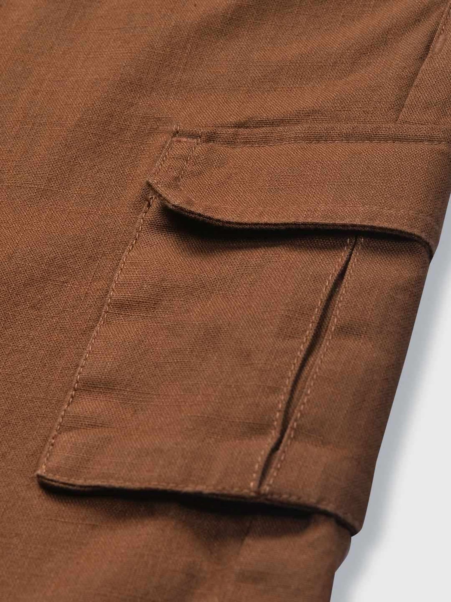 Gini & Jony Kids Brown Solid Bermudas