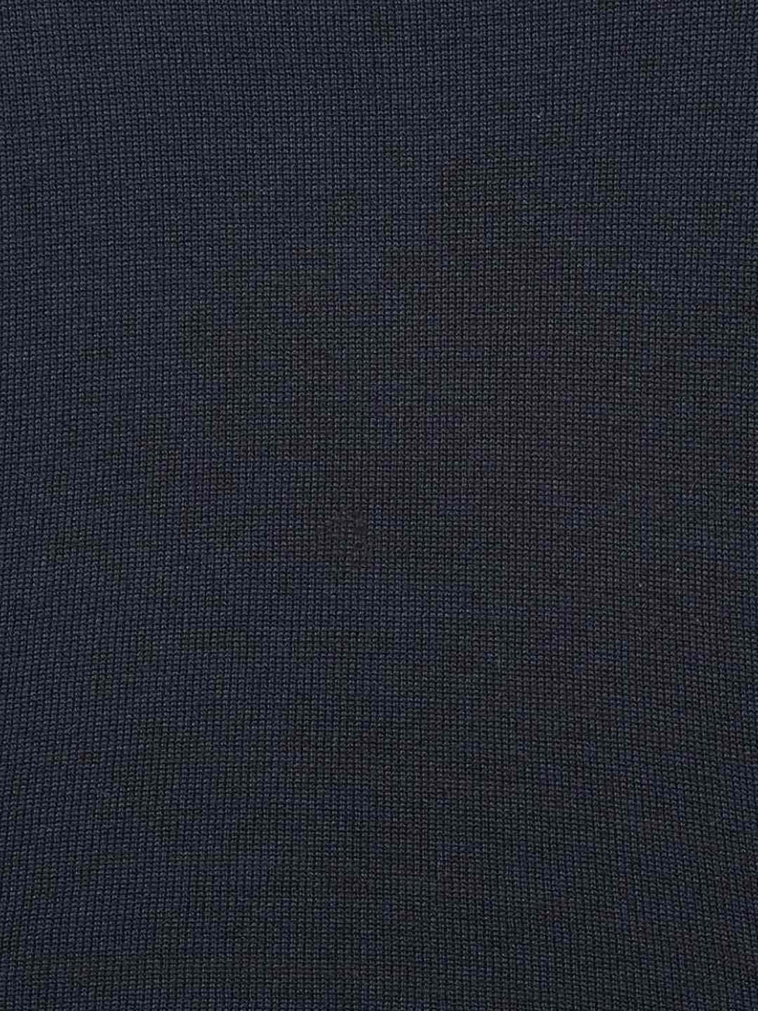 Byford By Pantaloons Navy Cotton Regular Fit Striped Sweaters