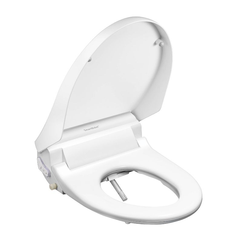 SB-3000 Electric Bidet Toilet Seat with Unlimited Heated Water and LED Night Light for Elongated Toilets White - SmartBidet