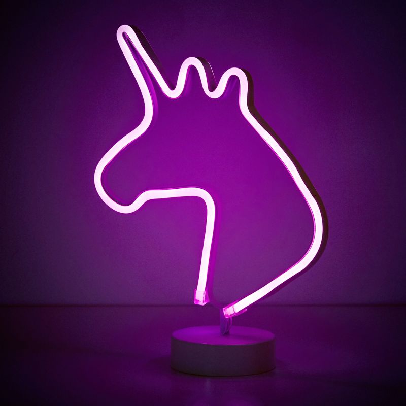 Unicorn 12" LED Novelty Table Lamp Purple - West & Arrow