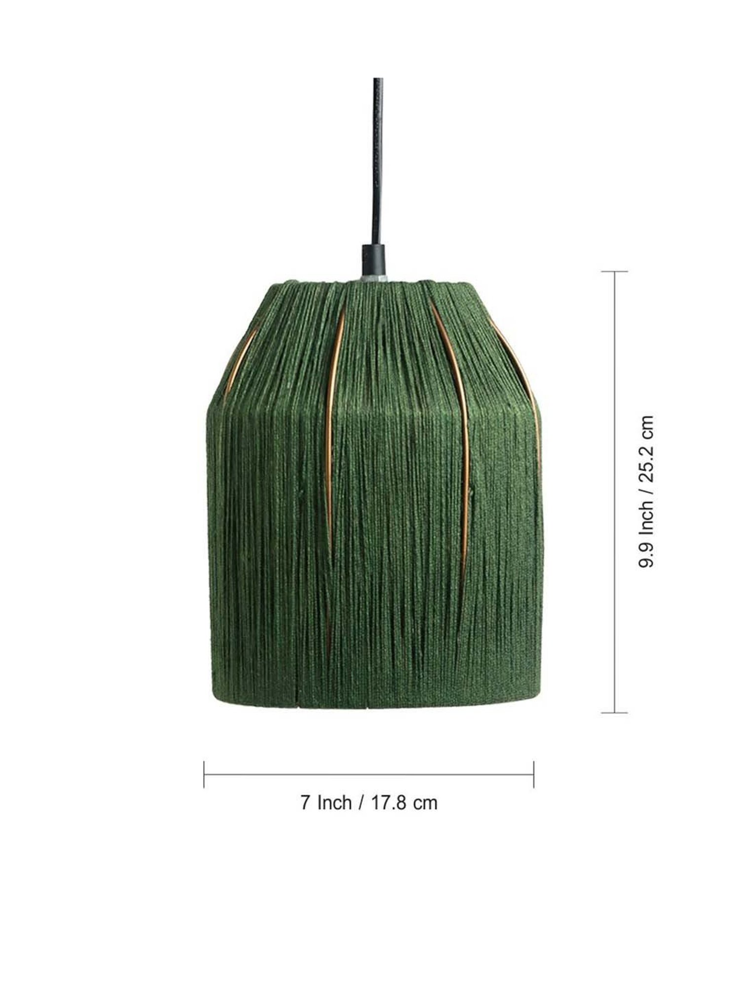 ExclusiveLane Marvels Beige Jute Handwoven Hanging Pendant Lamp