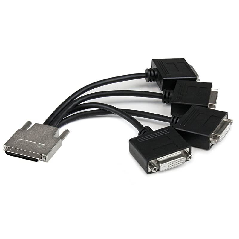 com VHDCI to Quad DVID Splitter Breakout Cable VHDCI M to 4 port DVID F Cable for NVIDIA VisionTek Graphics Cards VHDCI24DVI