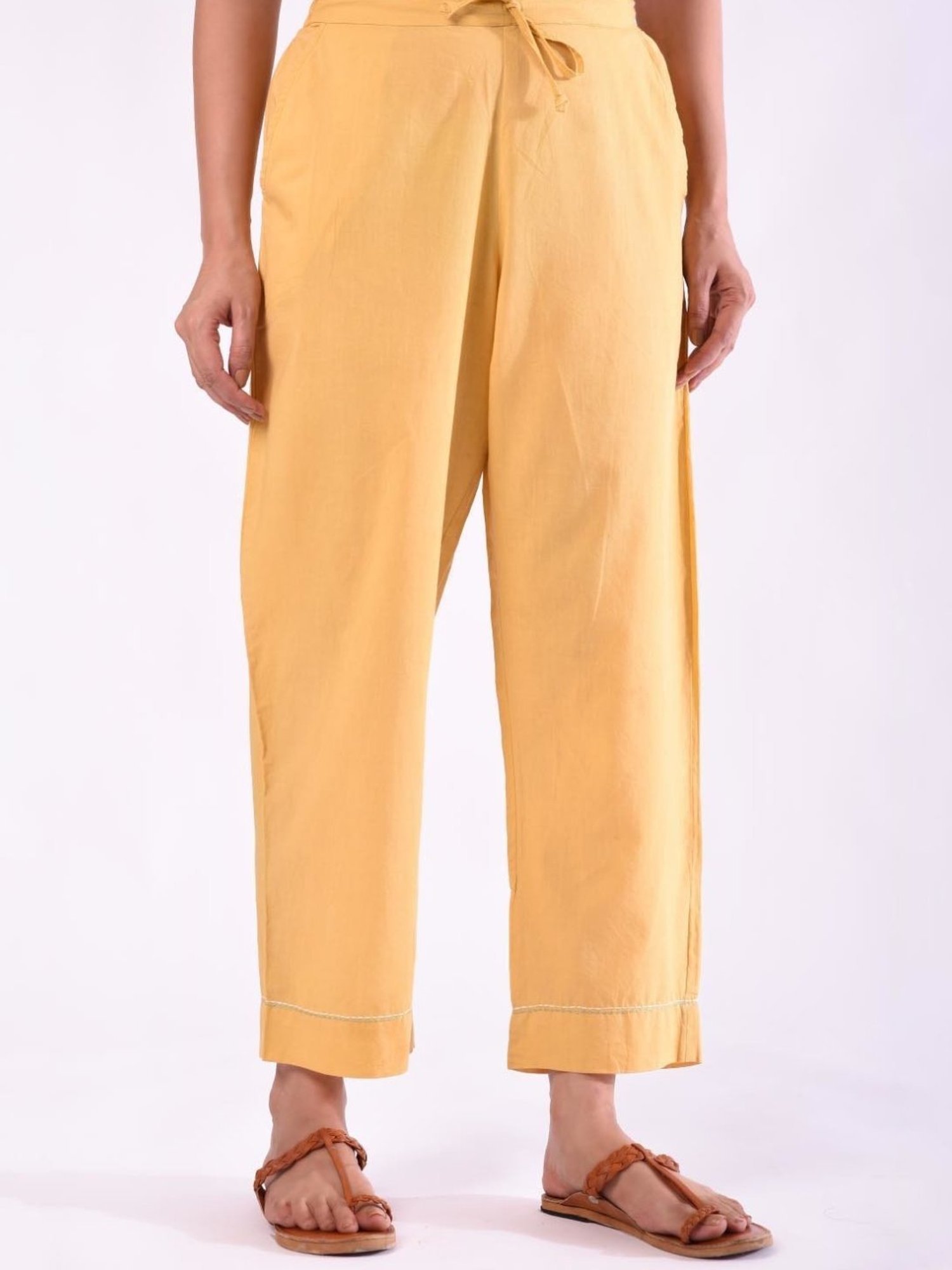 Prakriti Jaipur Yellow Daisy Pants