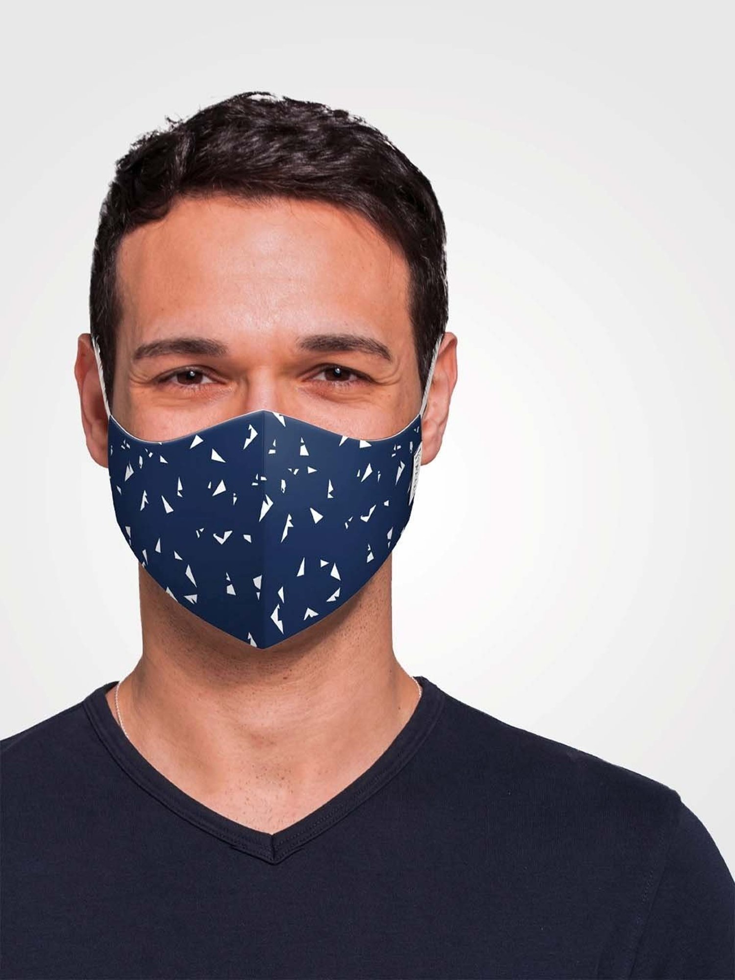DDecor Blue Anti Viral Fabric Mask for Men - Set of 1