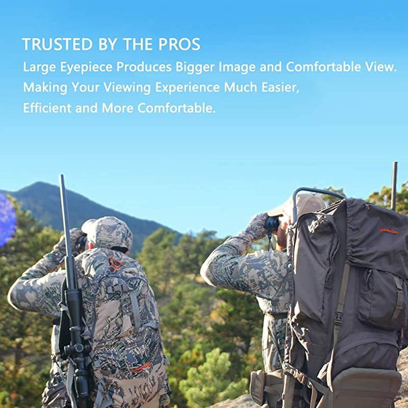Binoculars for Adults HD ProfessionalWaterproof Fogproof Binoculars with Low Light Night Vision Durable and Clear FMC BAK4 Prism Lens for Birds Watching Hunting Traveling Outdoor Sports