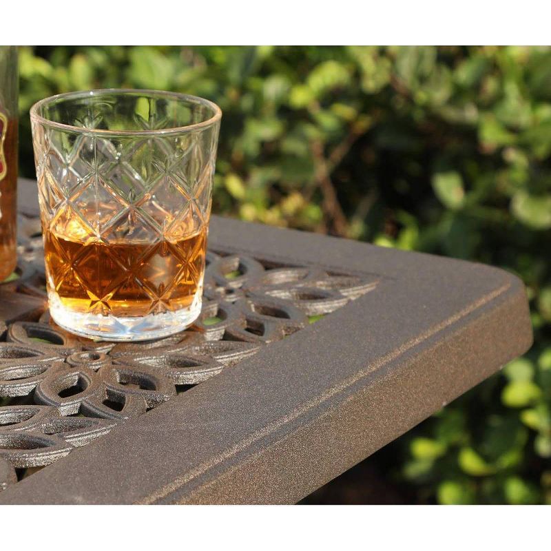 4-Person Rockshire Rectangle Pub Table - Natural and Black - Aiden Lane