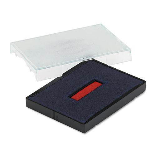 Trodat T4727 Dater Replacement Pad 1 5/8 x 2 1/2 Blue/Red