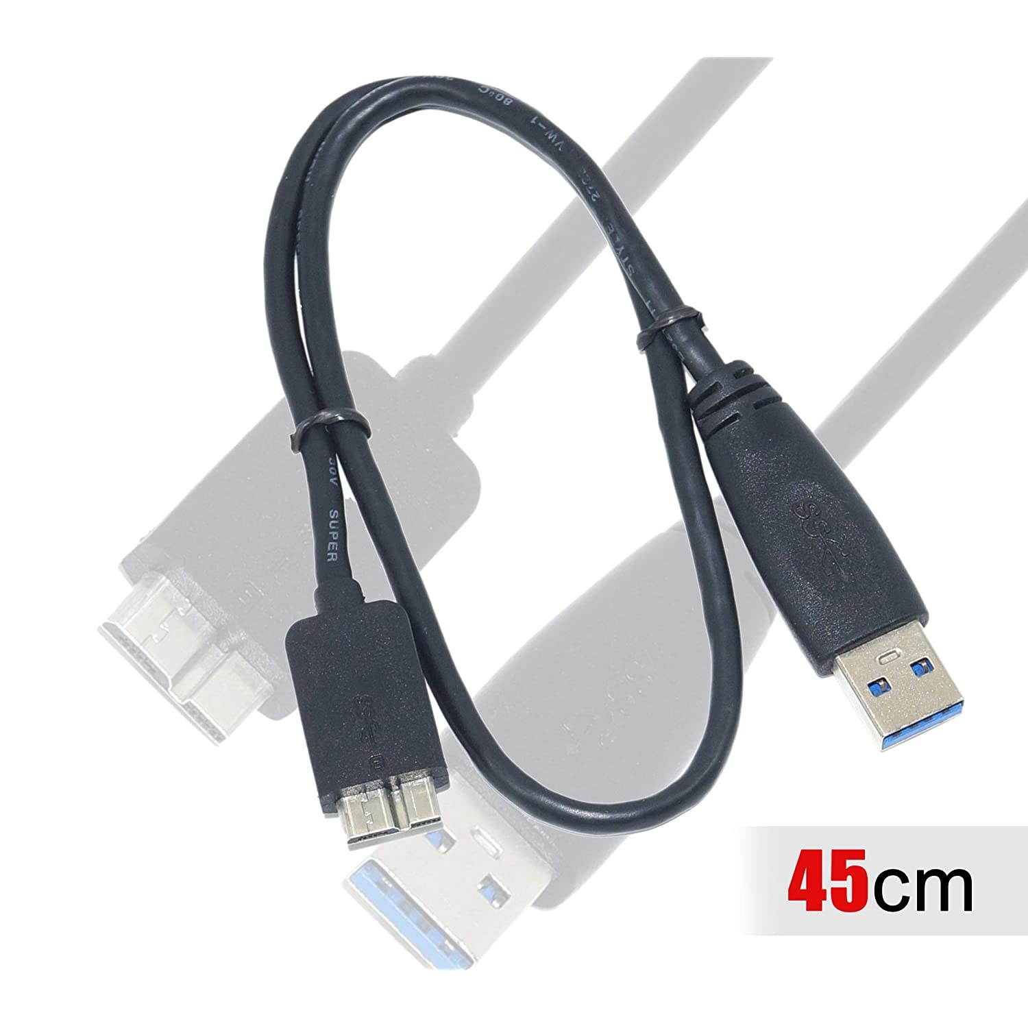 SaiTech IT USB 3.0 Cable A to Micro B high speed upto 5 Gbps data transfer cable for Portable External Hard Drive (SaiTech IT-015)