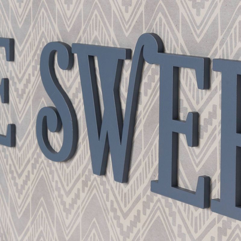 5 Hook Home Sweet Home Framed Coat Rack - Crystal Art Gallery