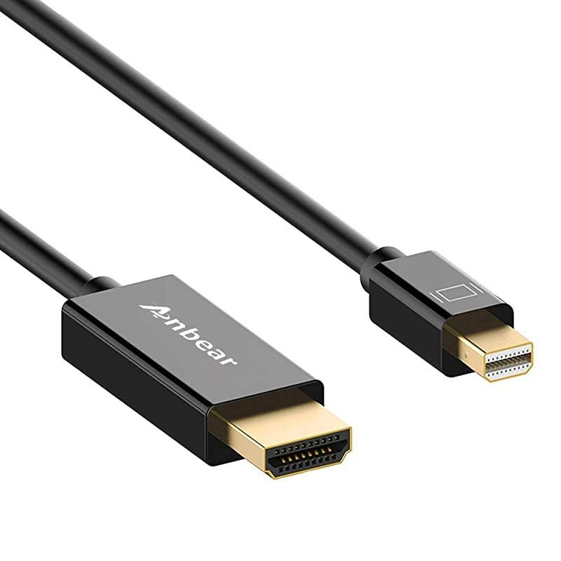 Mini DisplayPort to HDMI 6 FT, Gold Plated Mini Display Port(ThunderboltTM Port) to HDMI HDTV Male to Male Adapter Compatible for Mac Book,MacBook air, iMac, and More