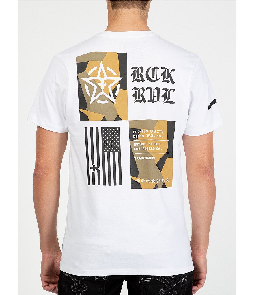 Rock Revival Short-Sleeve Camouflage-Graphic Tee