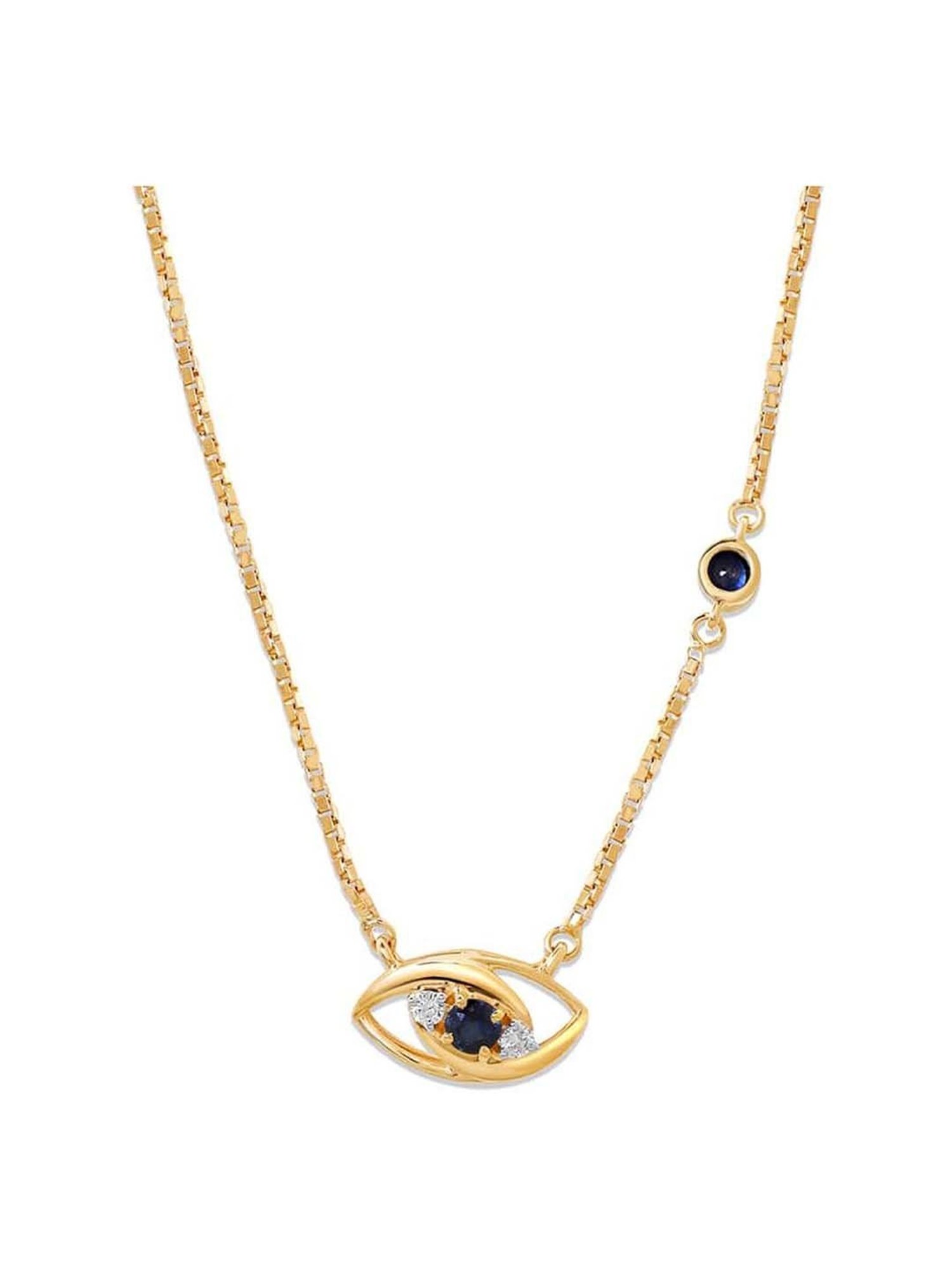 Mia By Tanishq 14K Yellow Gold Multi Pendant with Chain for Women