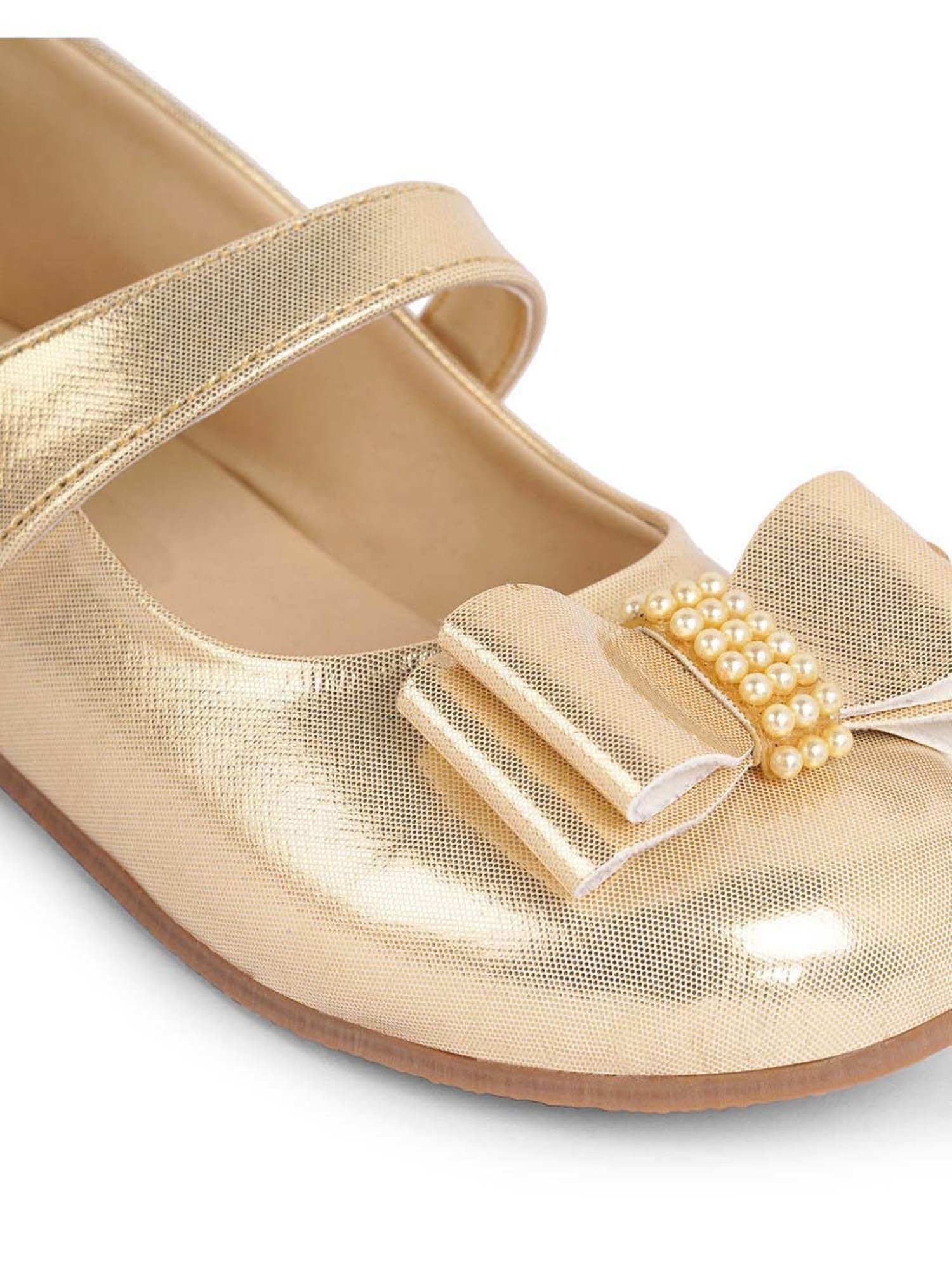Minesole Kids Golden Mary Jane Shoes