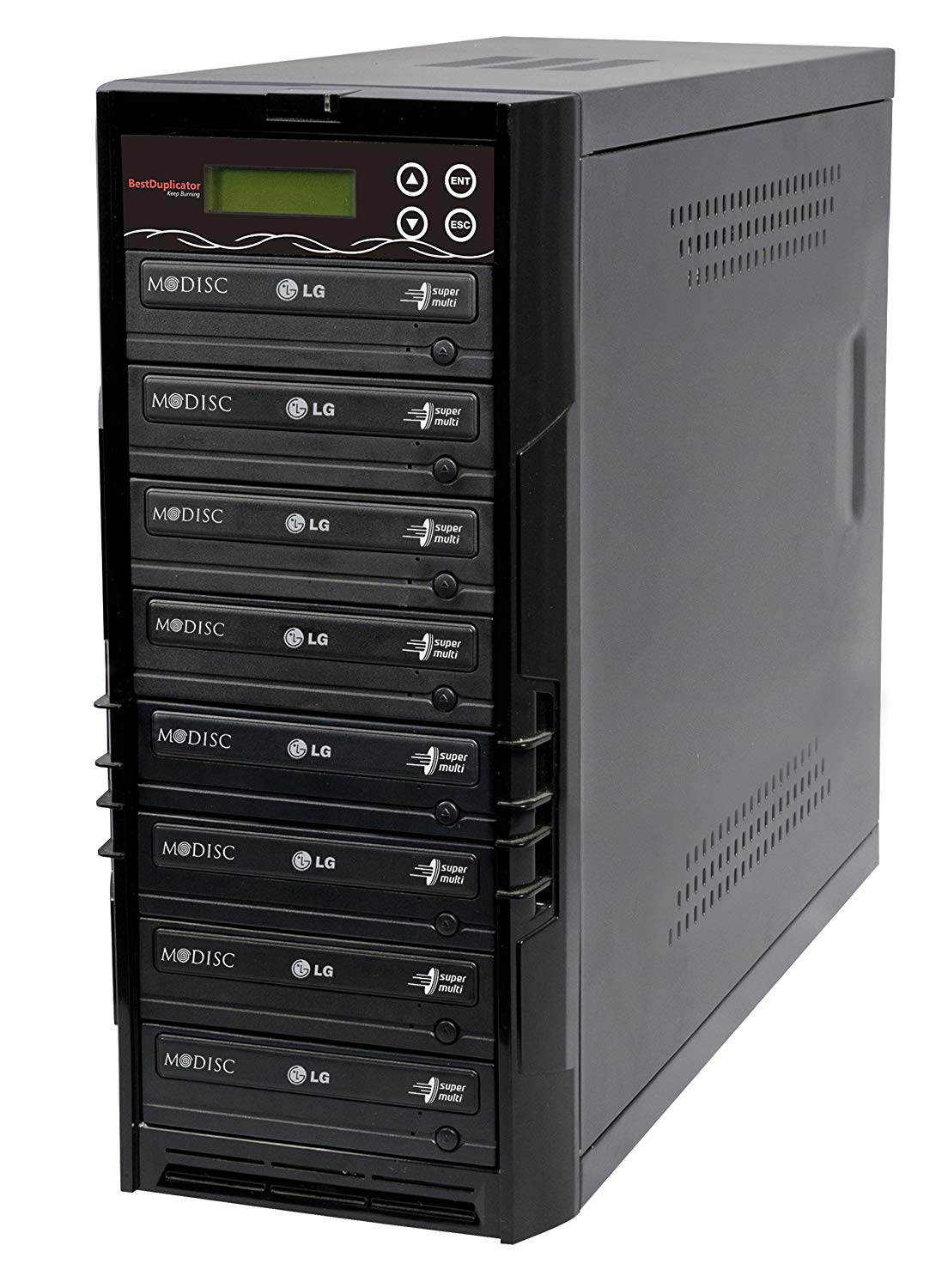 Bestduplicator BD-LG-7T 7 Target 24x SATA DVD Duplicator with Built-In LG Burner (1 to 7)