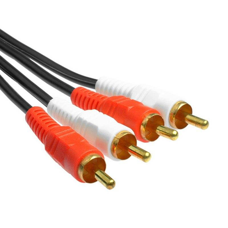 2 RCA Jack Stereo Dual RCA Audio Speaker Male to Male Patch Cable 1.5m 3m 5m 10m