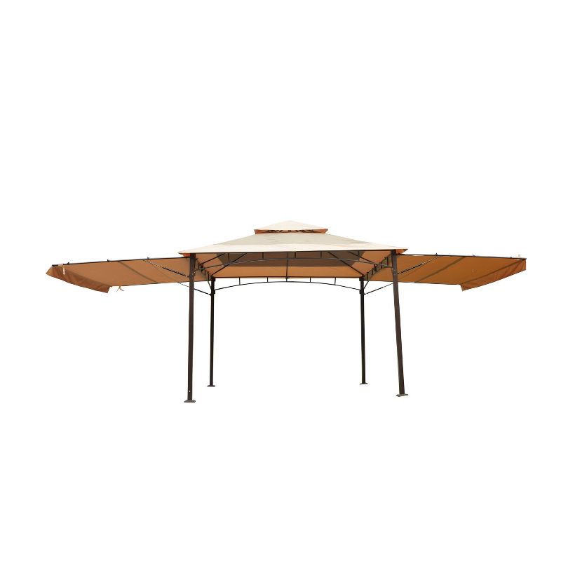 10' x 10' Patio Gazebo with Sunshades - Patio Festival