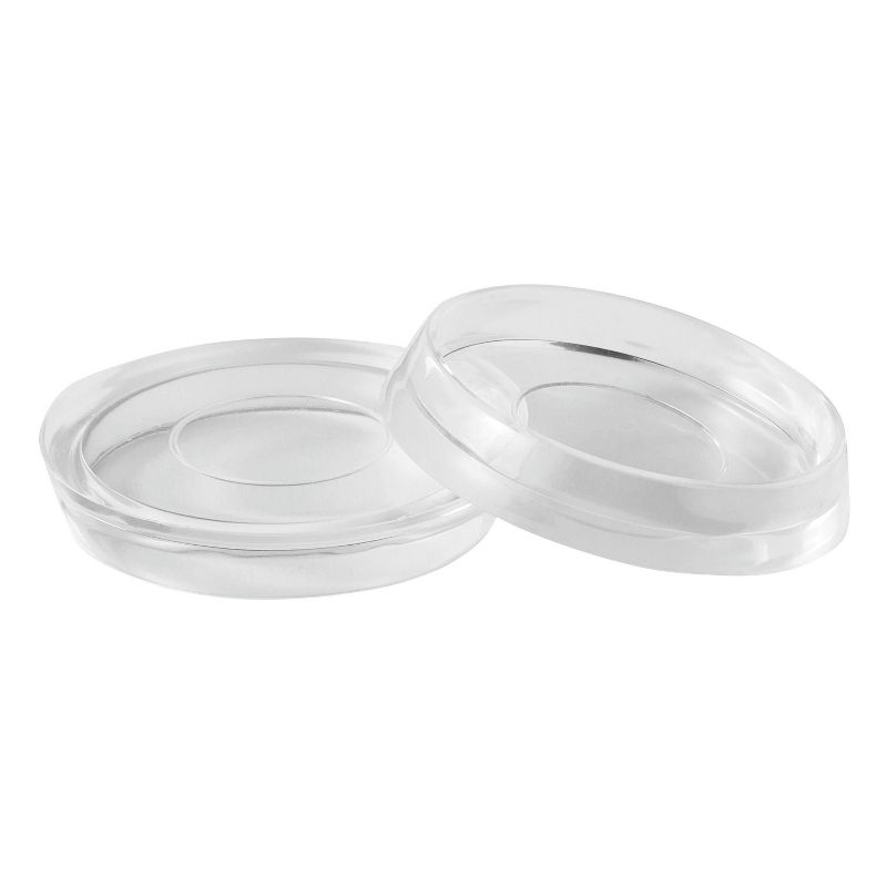 Scotch 4pk Caster Cups Clear