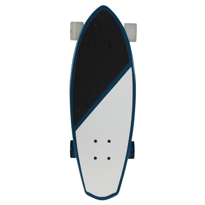 Kryptonics 23" Mini Fat Cruiser Board - White/Blue