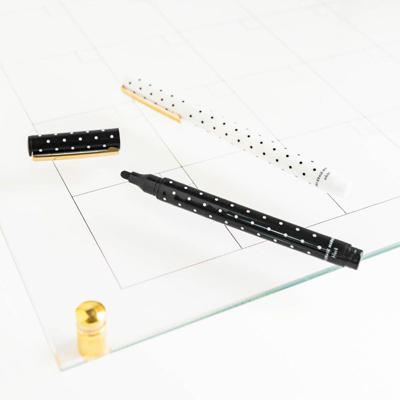 4pk Dry Erase White & Black Markers - Sugar Paper™