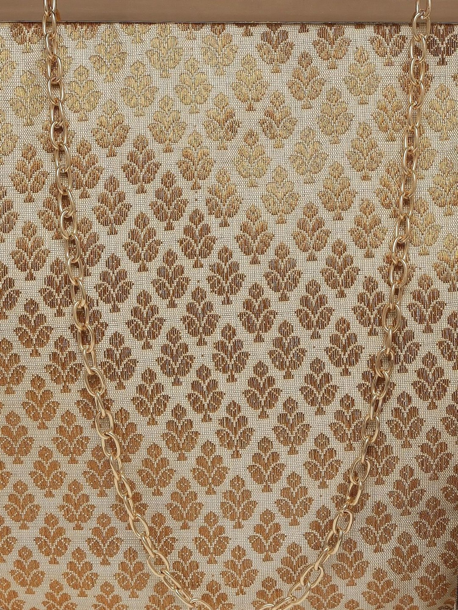 Tarini Nirula Golden Printed Small Clutch