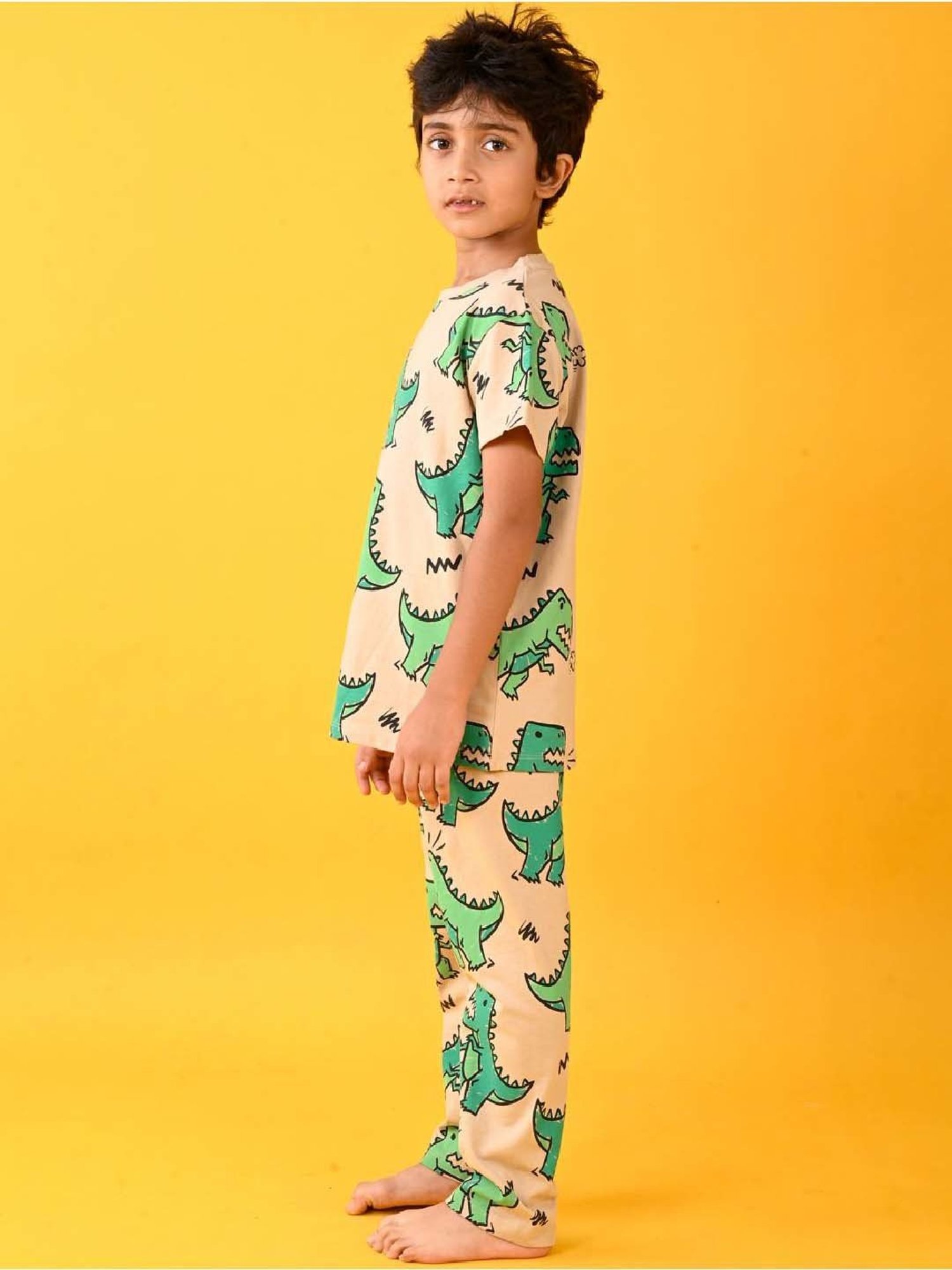 Nite Flite Boys Navy & Grey Born to Play Cricket Pyjama Set