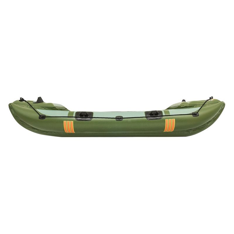 Intex Excursion 5 Person Inflatable Raft, 2 Oars and 2 Red Life Jackets, L/XL