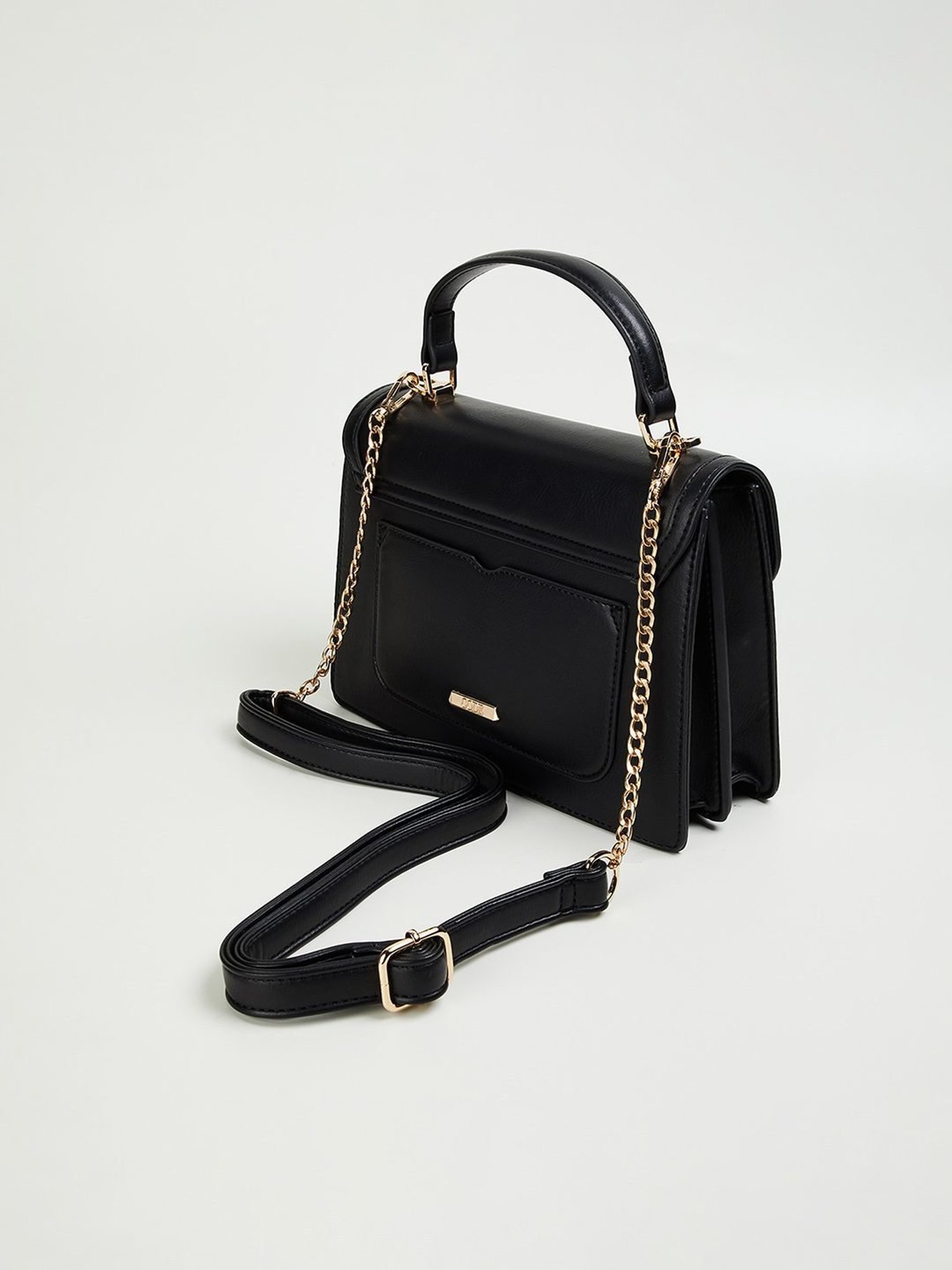 Code by Lifestyle Black Satchel Handbag