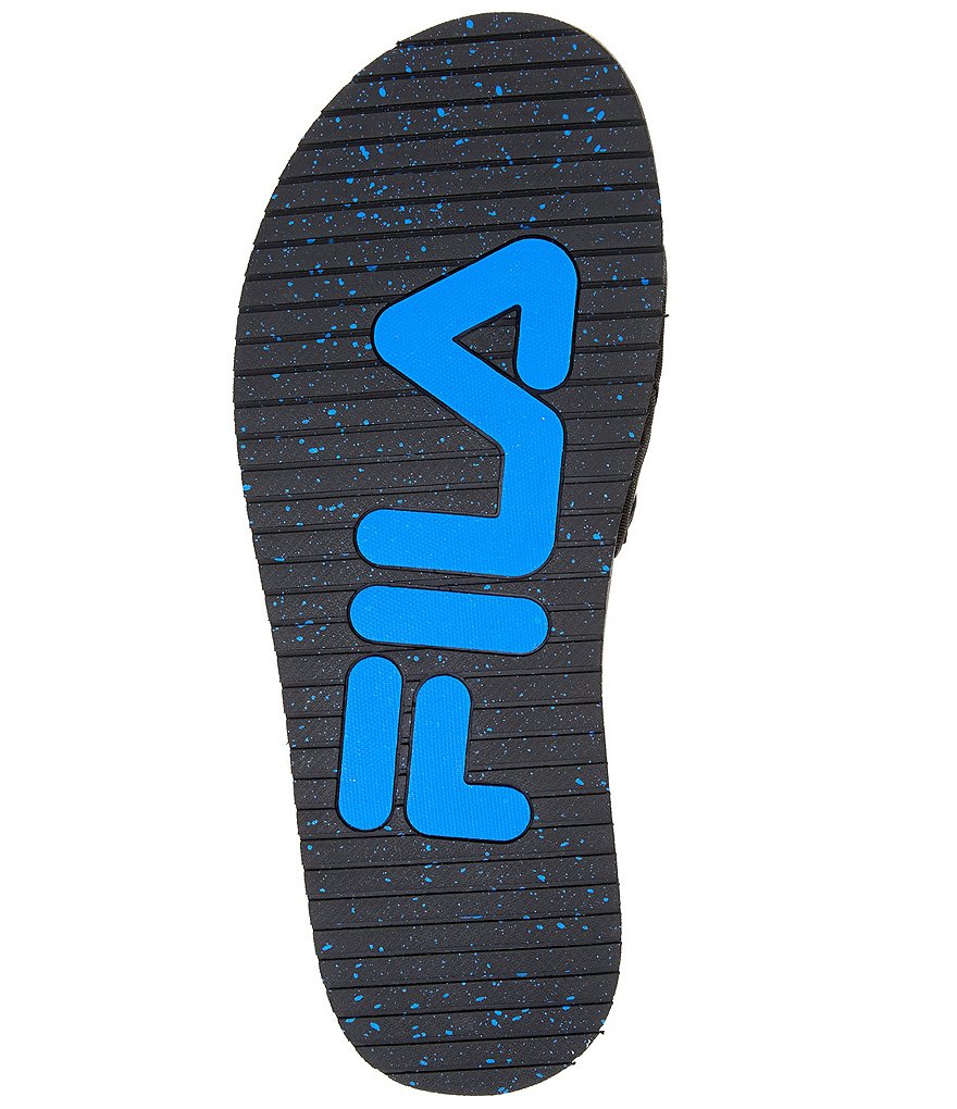 FILA Men's Lunar Logo Detail Pool Slides