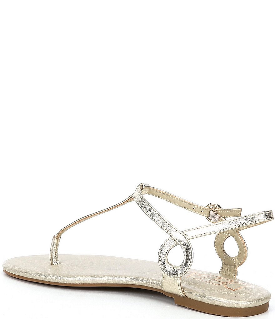 Deltan Olive Leather Thong Sandals