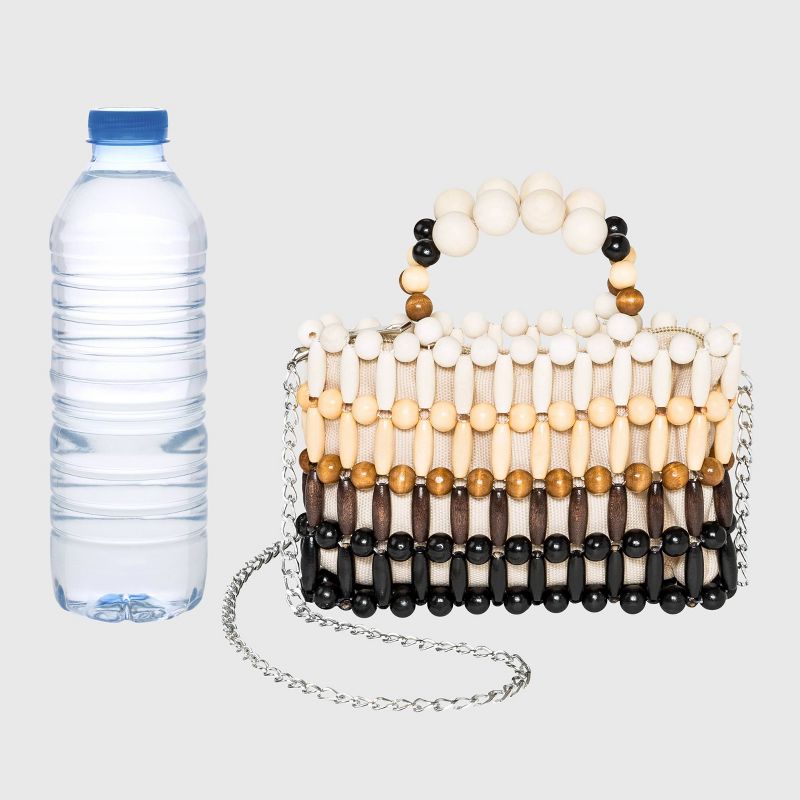 VR NYC Zip Closure Beaded Crossbody Bag