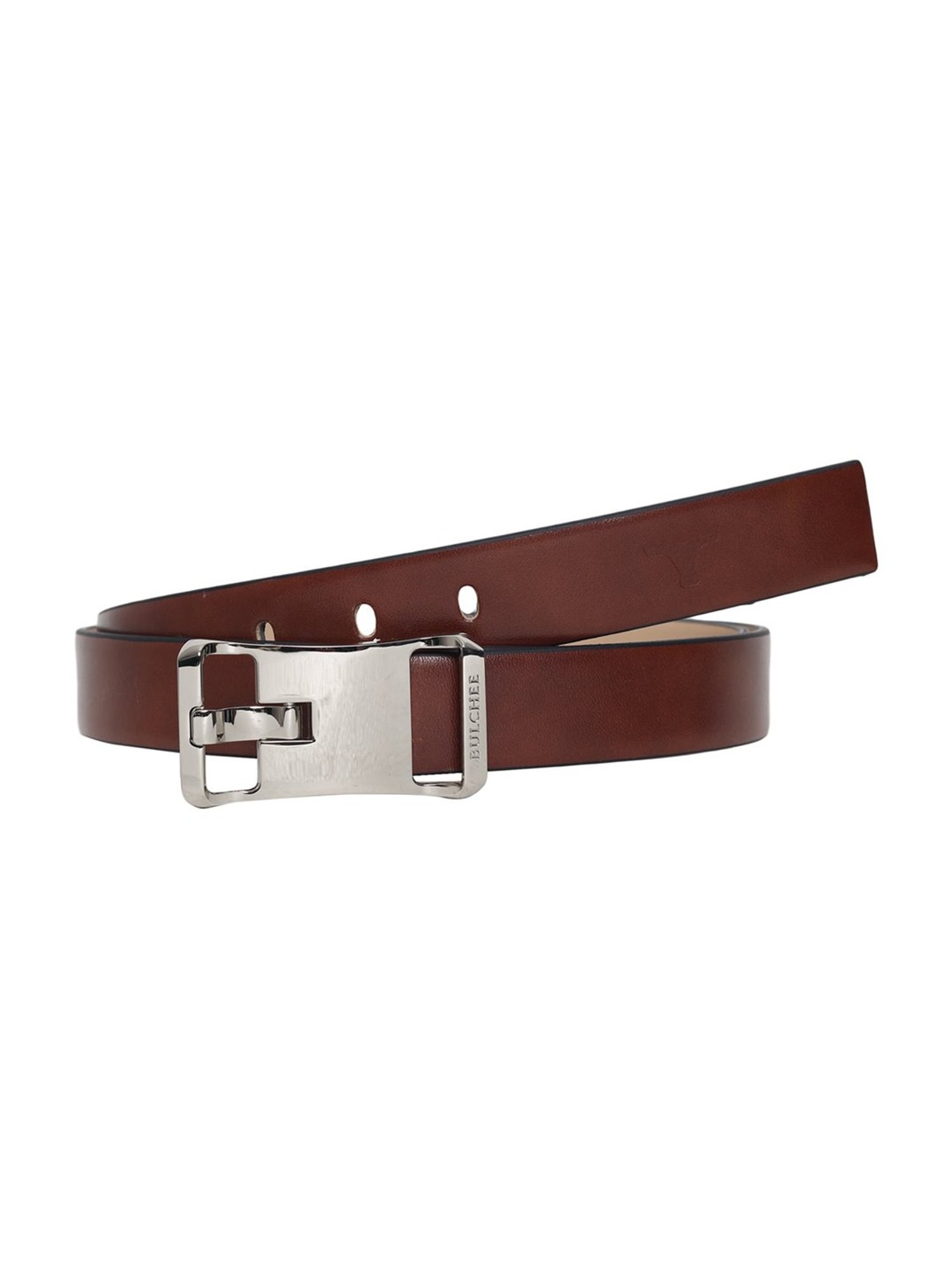 BULCHEE Tan Leather Formal Belt for Men