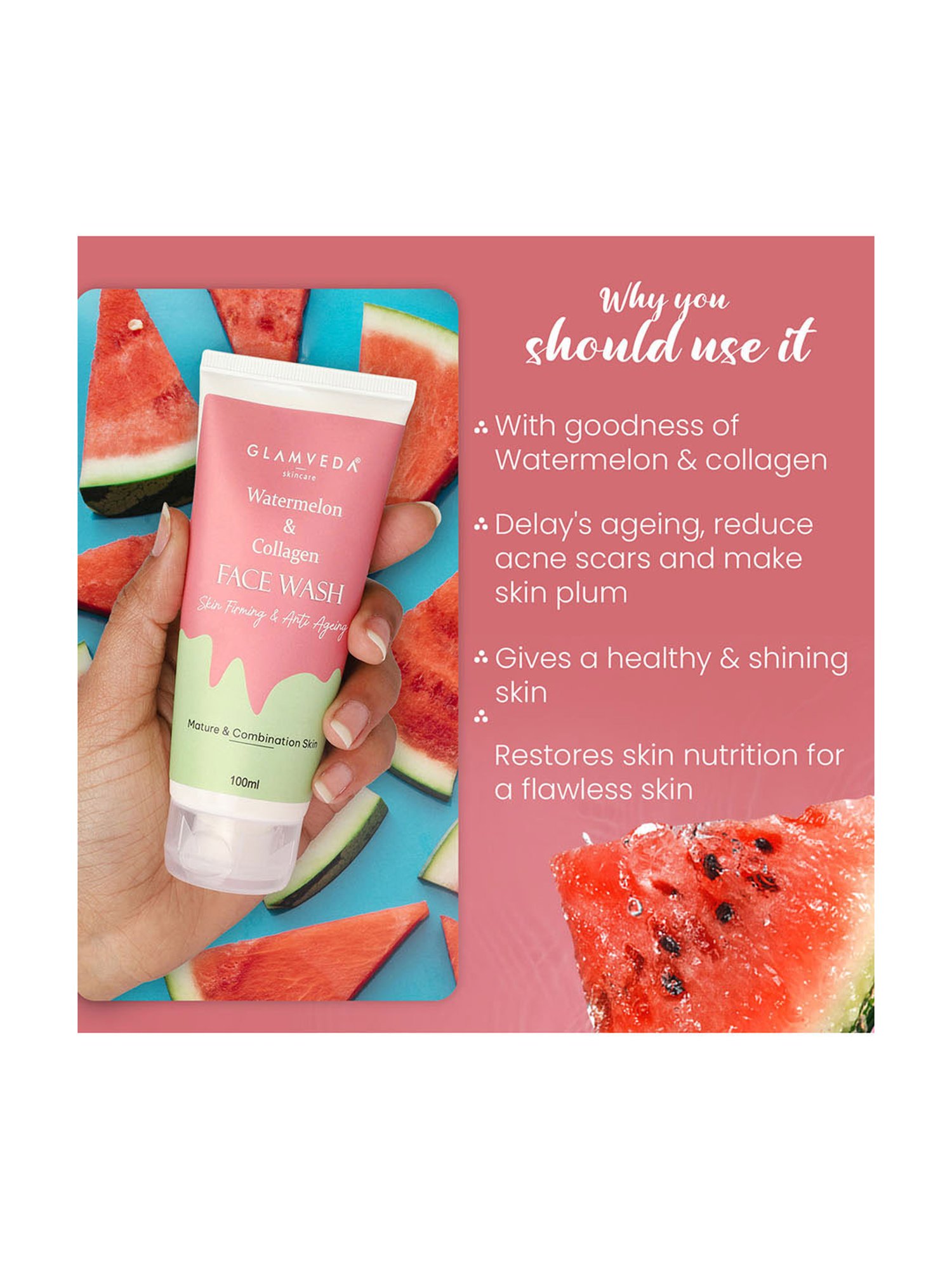 Globus Naturals Rice Ceramide Radiance Face Wash - Pack of 3