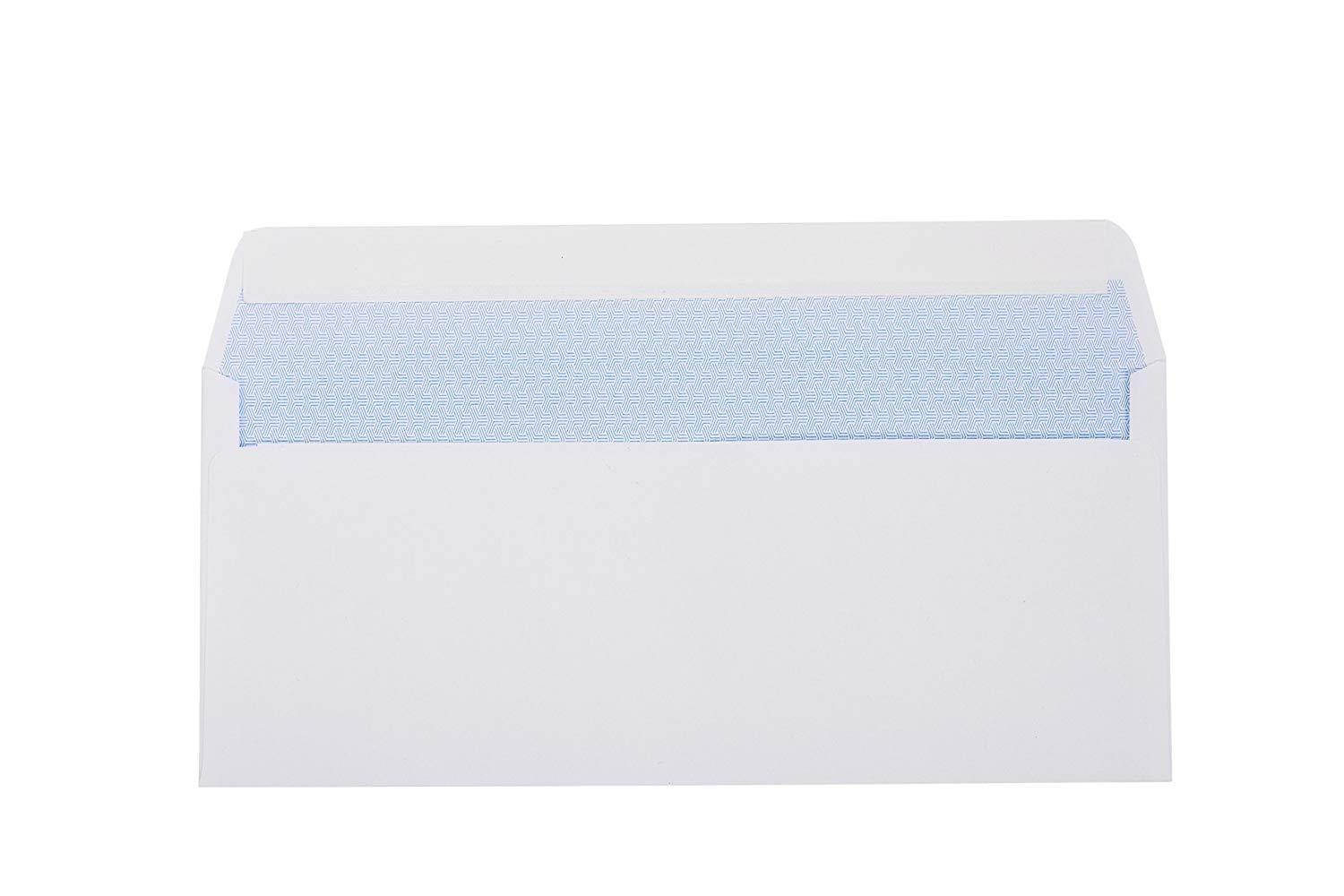 Office Deed 500 #10 Envelopes SELF SEAL Business Envelope Windowless Design, Security Tint Pattern for Secure Mailing, Invoices, Statements & Legal Document, 4-1/8 x 9-1/2 Inches