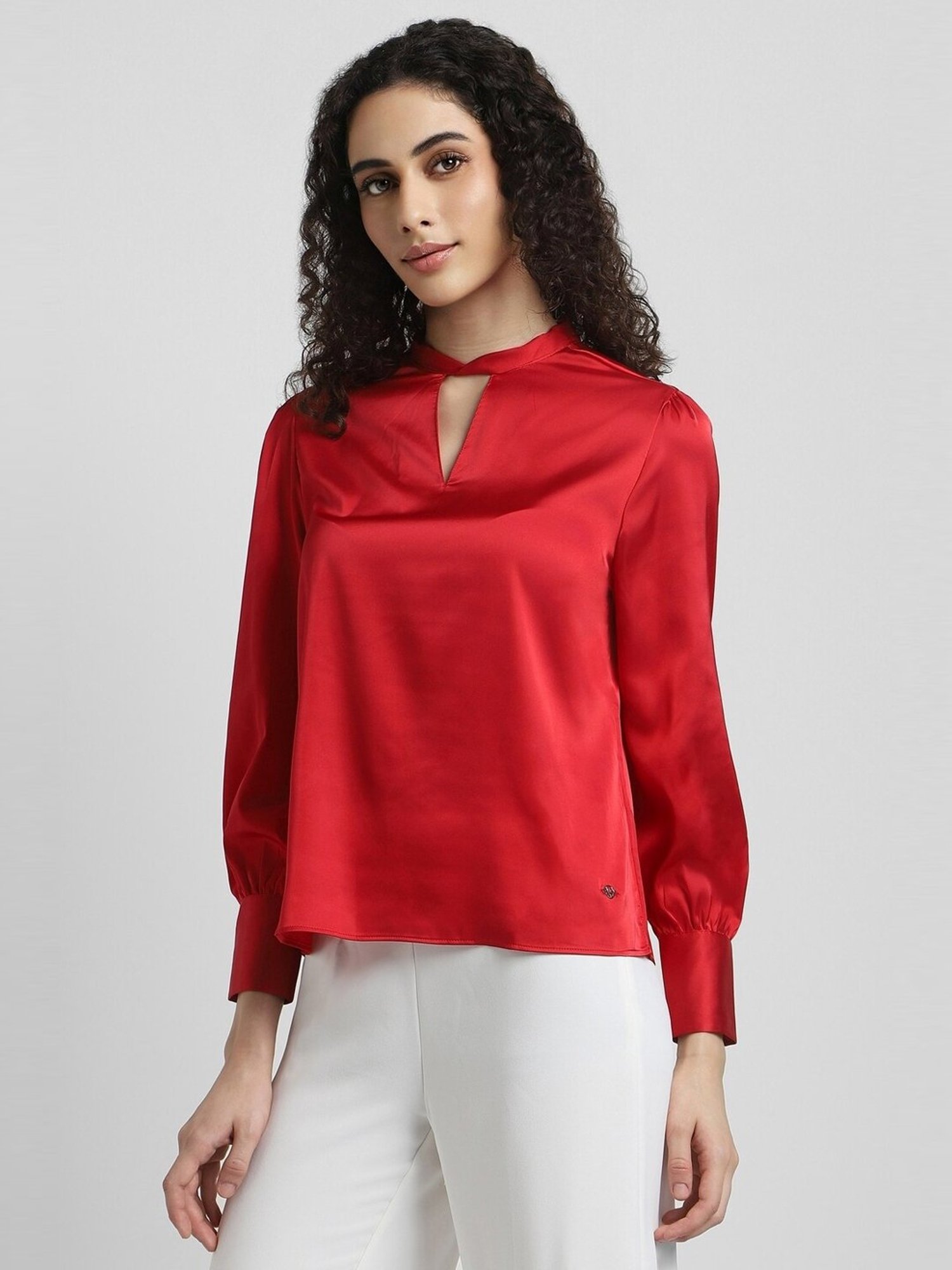 Allen Solly Red Regular Fit Top