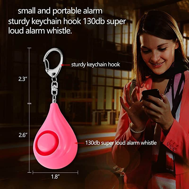 Safesound Personal Alarm  130db Personal Alarm Keychain with Batteries Included Personal Alarms for Women Elders Children