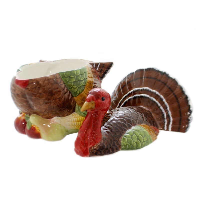 Tabletop 10.5" Turkey Cookie Jar Thanksgiving Cosmos Gifts Corp.  -  Food Storage Containers