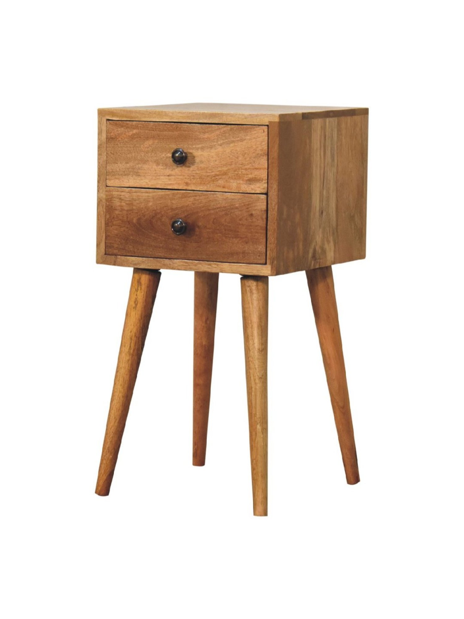 Ikiriya Avina Solid Dark Brown Wood End Table