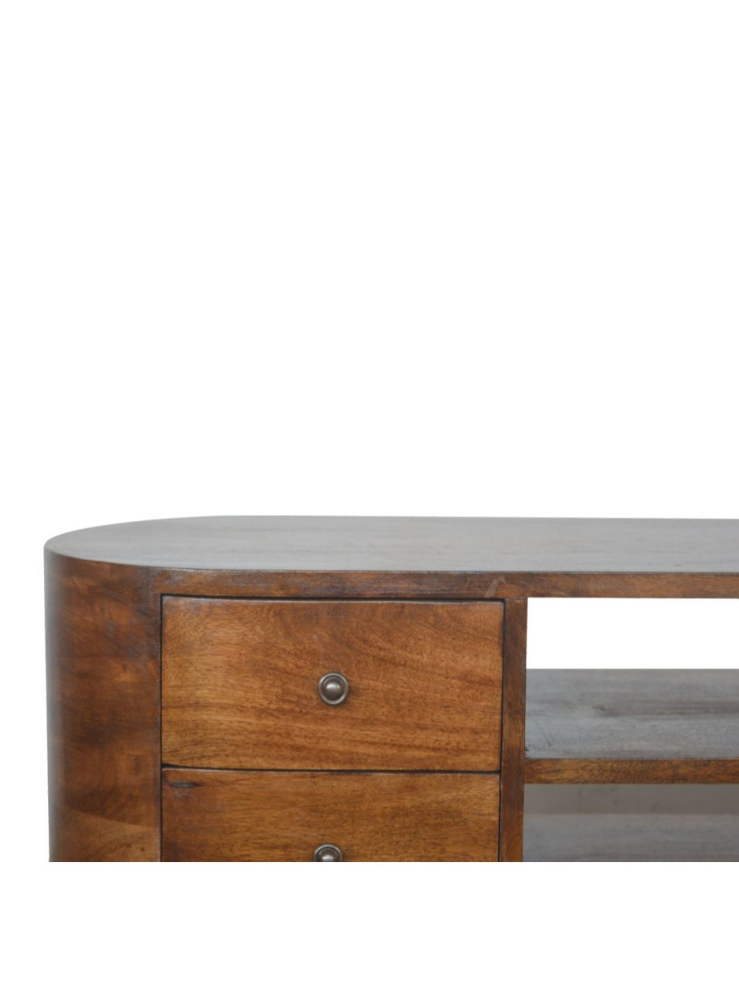 Artisan Furniture Brown Chestnut Rounded Entertainment Unit