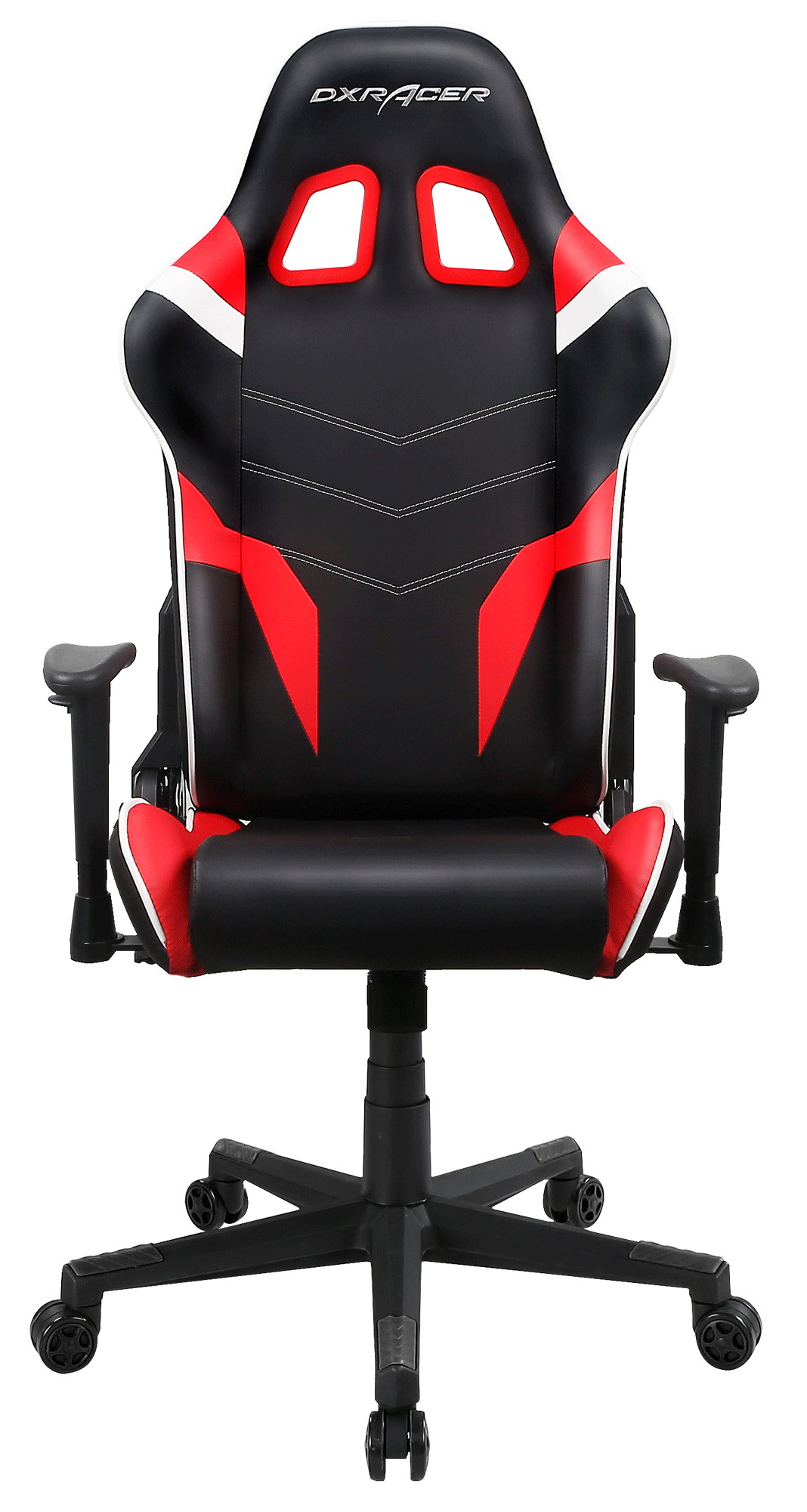 DXRacer Ergonomically Modular Gaming Chair P Series - PC188 - Black, Red and White