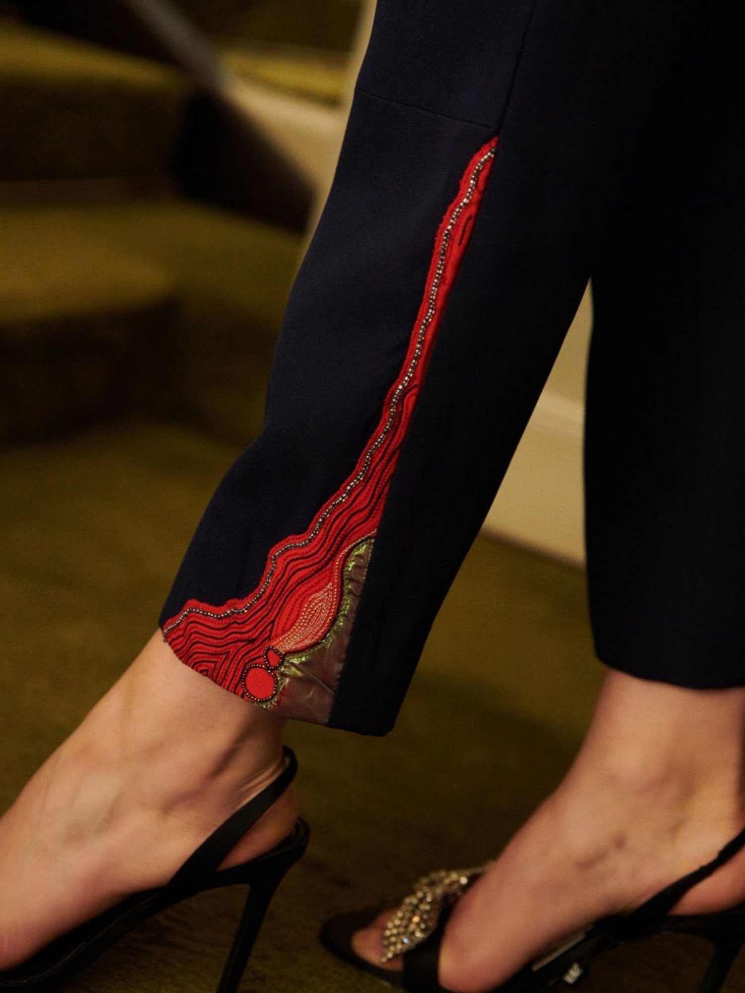 Cin Cin Navy Blue Audace Party Edit Elfin Jacket With Pant