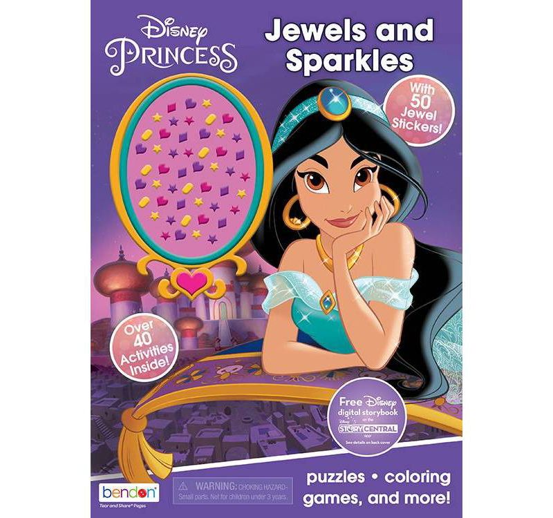 Disney Princess w/Jewel Stickers