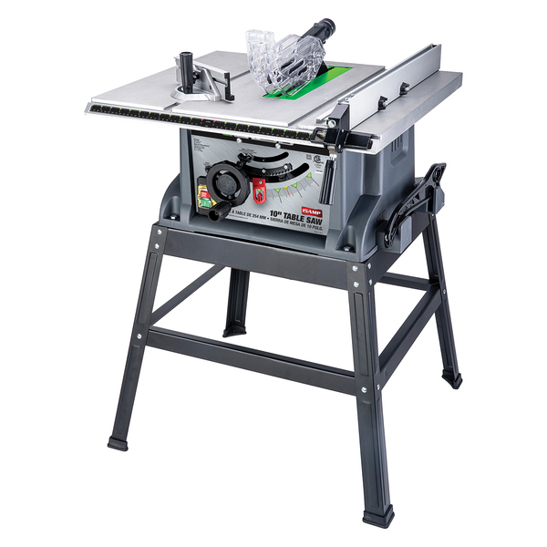 15-Amp 10-In. Table Saw with Metal Stand